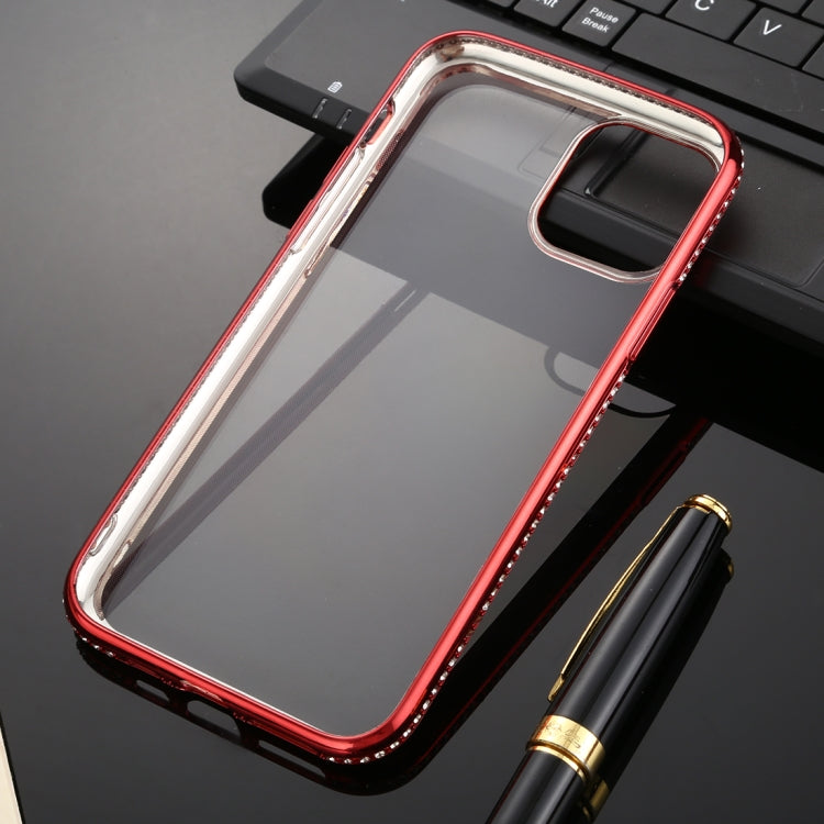 For iPhone 11 Pro Diamond Encrusted Flash Powder TPU Case