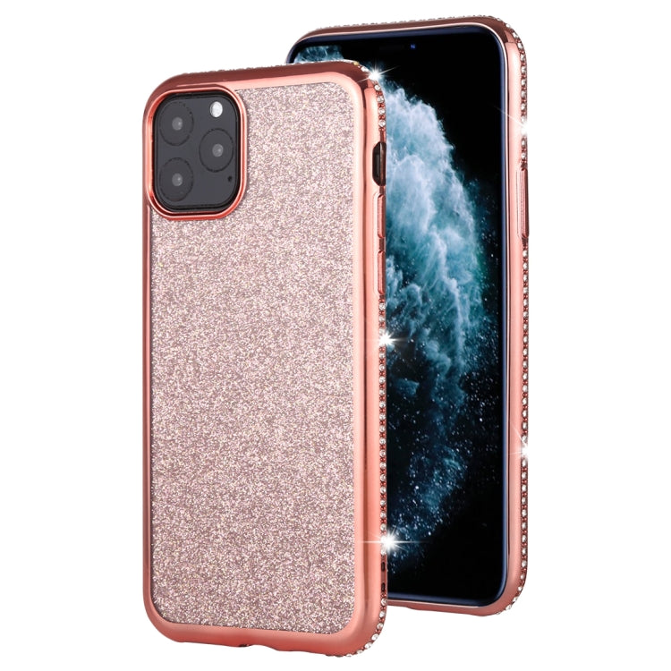 For iPhone 11 Pro Diamond Encrusted Flash Powder TPU Case