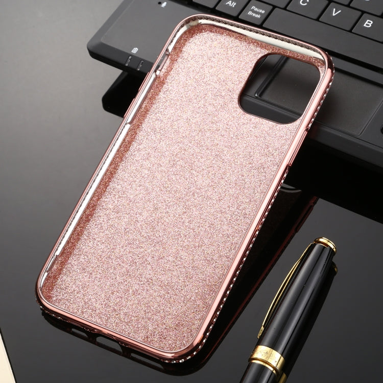For iPhone 11 Pro Diamond Encrusted Flash Powder TPU Case