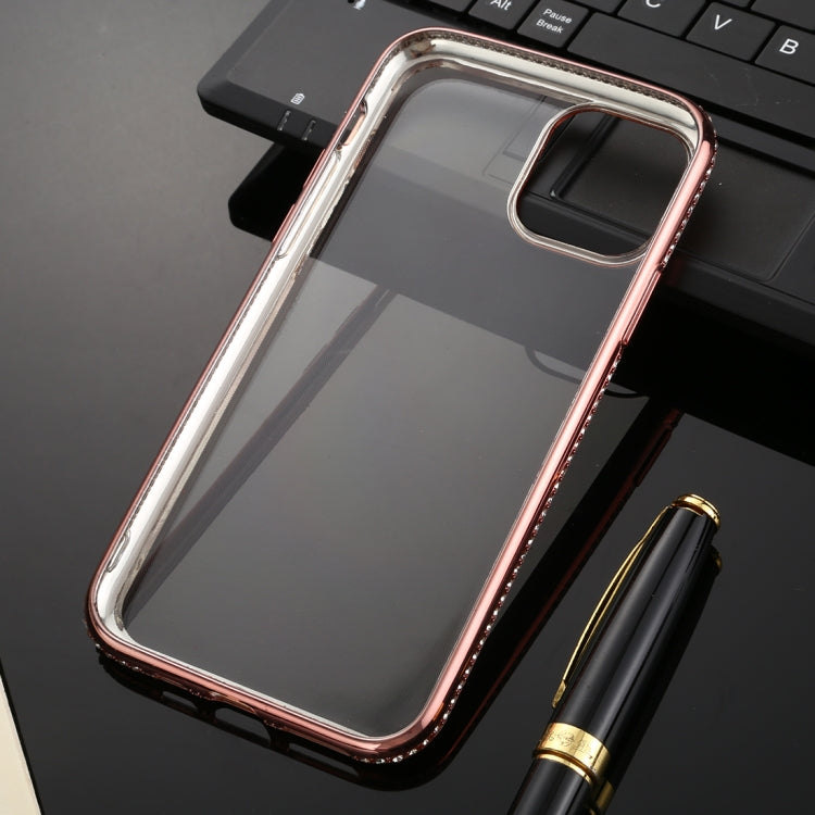 For iPhone 11 Diamond Encrusted Flash Powder TPU Case