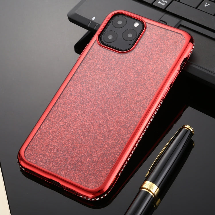 For iPhone 11 Pro Max Diamond Encrusted Flash Powder TPU Case