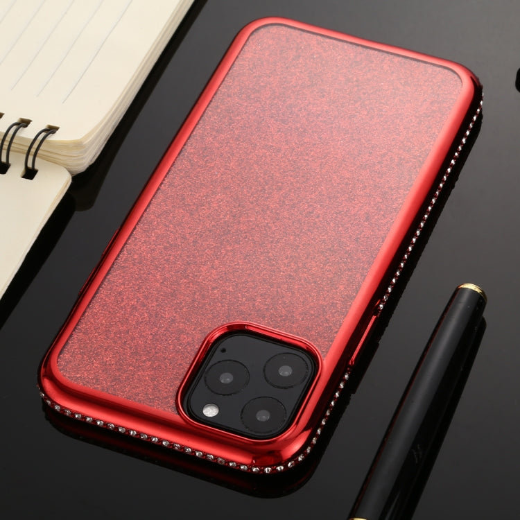 For iPhone 11 Pro Max Diamond Encrusted Flash Powder TPU Case