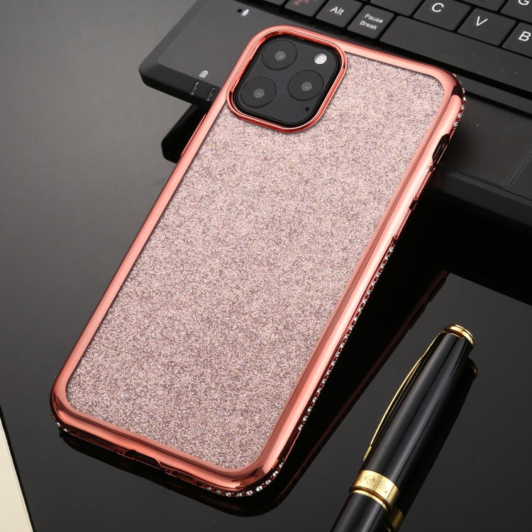 For iPhone 11 Pro Max Diamond Encrusted Flash Powder TPU Case
