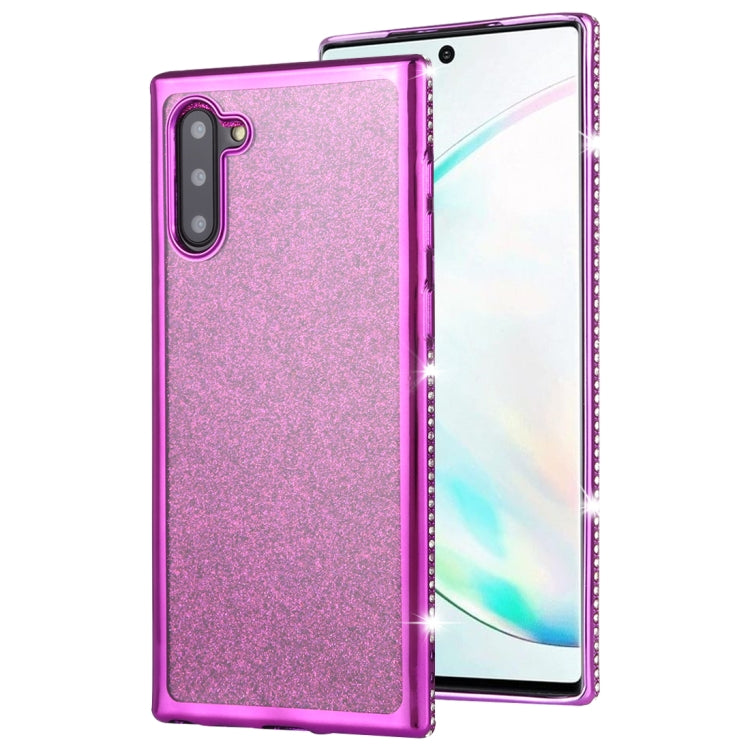 For Galaxy Note10 / Note10 5G Diamond Encrusted Flash Powder TPU Case