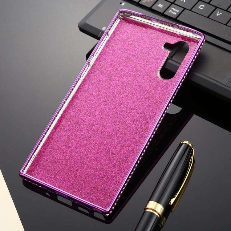 For Galaxy Note10 / Note10 5G Diamond Encrusted Flash Powder TPU Case