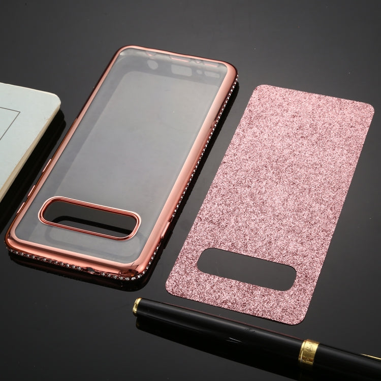 For Galaxy S10 Diamond Encrusted Flash Powder TPU Case