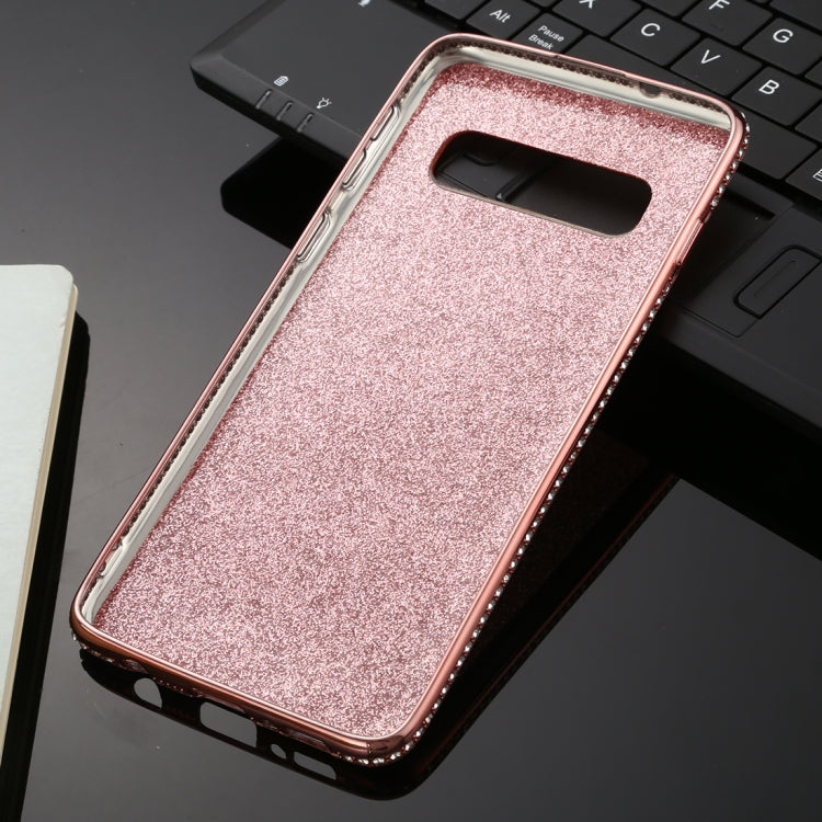 For Galaxy S10 Diamond Encrusted Flash Powder TPU Case