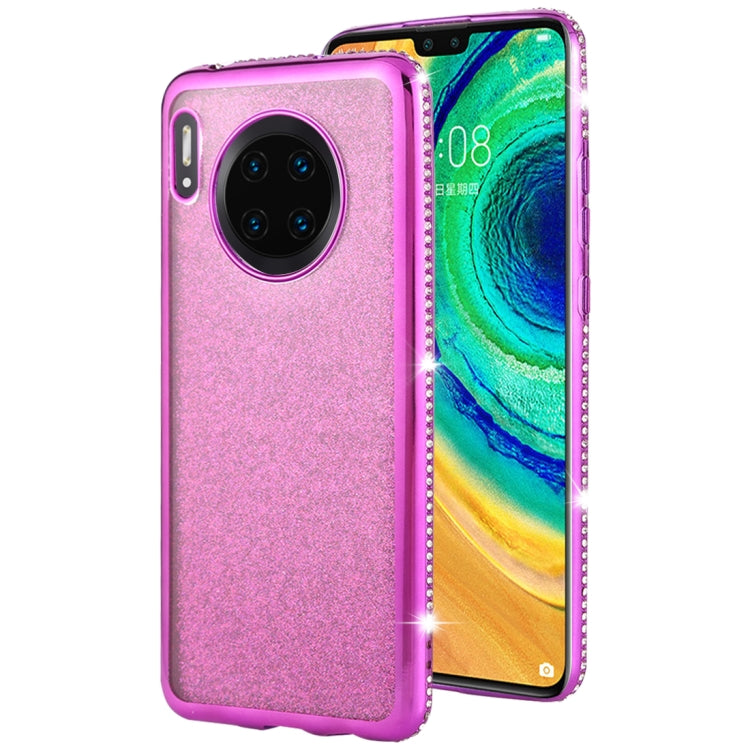 For Huawei Mate 30 Diamond Encrusted Flash Powder TPU Case
