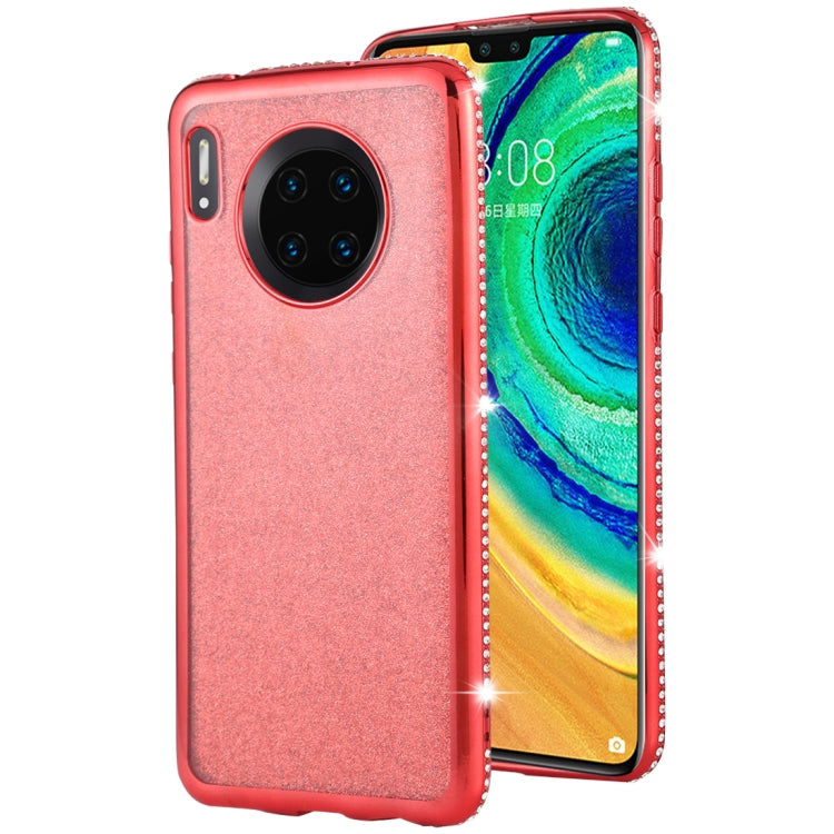 For Huawei Mate 30 Diamond Encrusted Flash Powder TPU Case