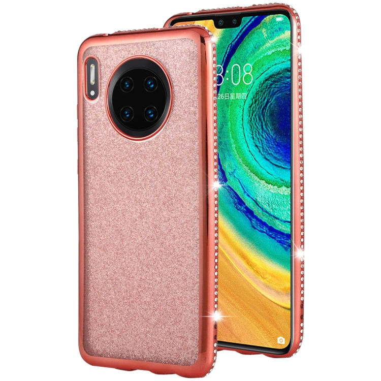 For Huawei Mate 30 Diamond Encrusted Flash Powder TPU Case