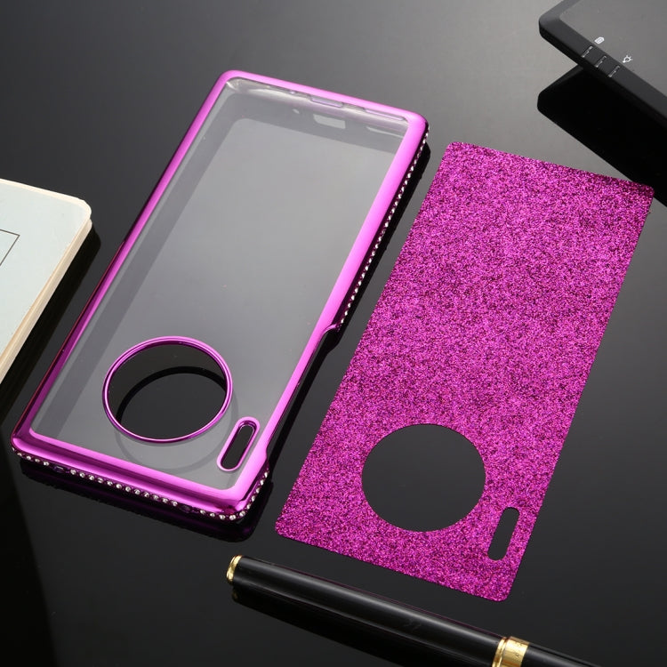 For Huawei Mate 30 Pro Diamond Encrusted Flash Powder TPU Case