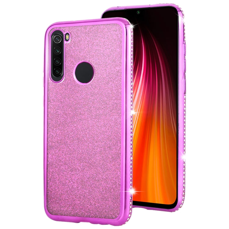 For Xiaomi Redmi Note 8 Diamond Encrusted Flash Powder TPU Case