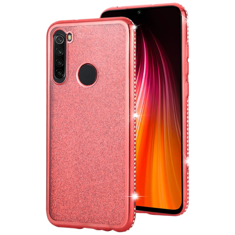 For Xiaomi Redmi Note 8 Diamond Encrusted Flash Powder TPU Case