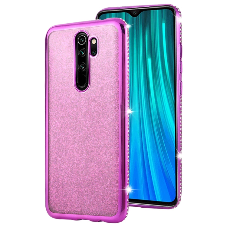 For Xiaomi Redmi Note 8 Pro Diamond Encrusted Flash Powder TPU Case