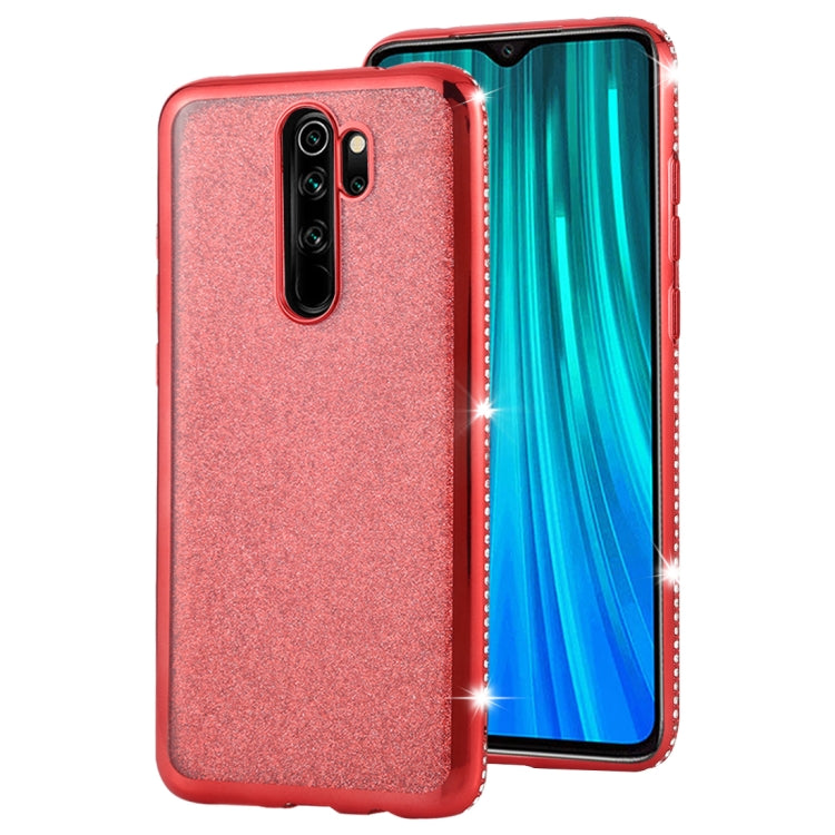 For Xiaomi Redmi Note 8 Pro Diamond Encrusted Flash Powder TPU Case