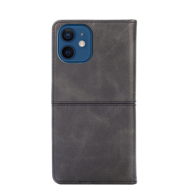 For iPhone 13 Cow Texture Magnetic Horizontal Flip Leather Case with Holder & Card Slots