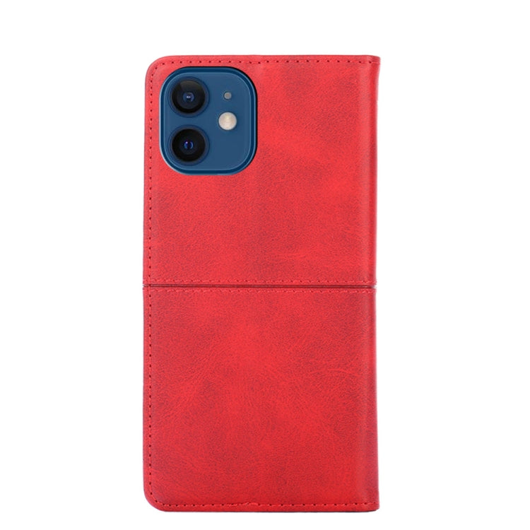 For iPhone 13 Cow Texture Magnetic Horizontal Flip Leather Case with Holder & Card Slots