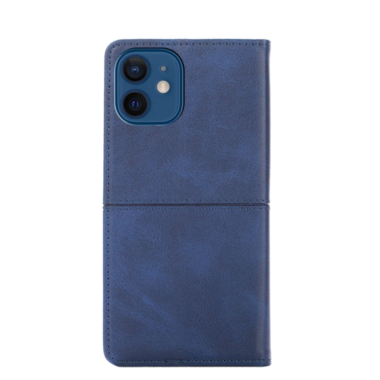 For iPhone 13 Cow Texture Magnetic Horizontal Flip Leather Case with Holder & Card Slots