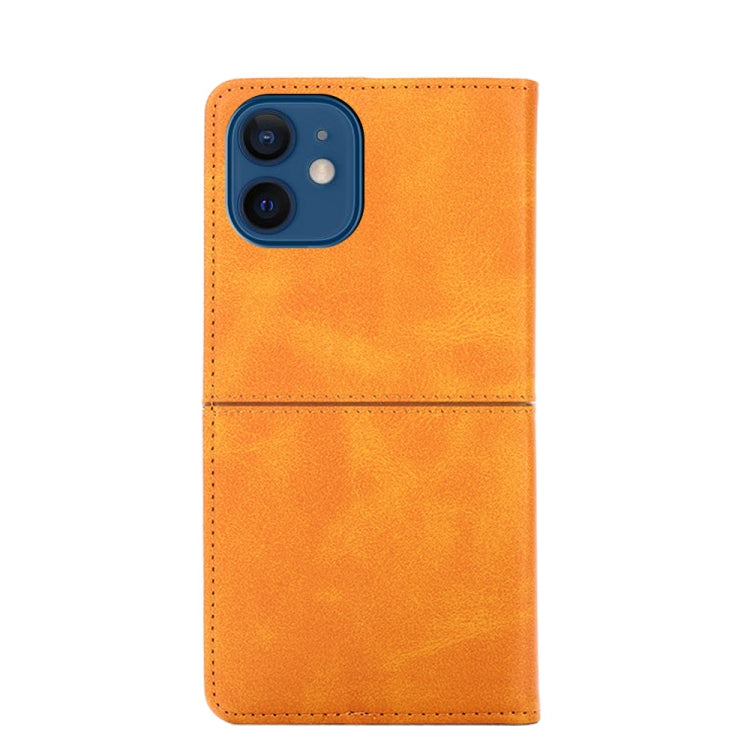 For iPhone 13 Cow Texture Magnetic Horizontal Flip Leather Case with Holder & Card Slots