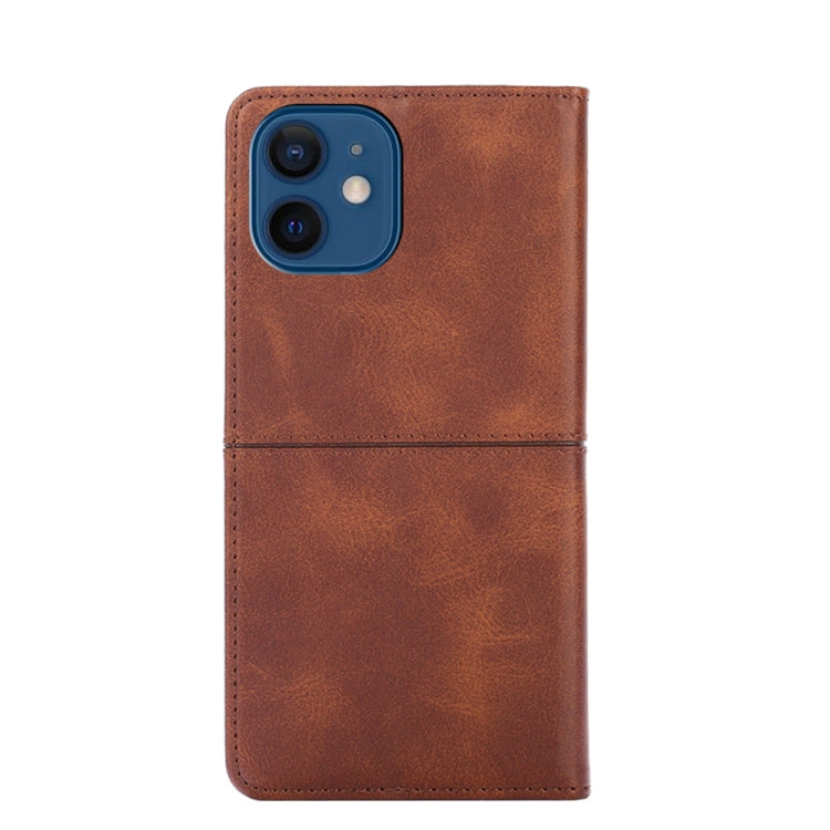 For iPhone 13 Cow Texture Magnetic Horizontal Flip Leather Case with Holder & Card Slots