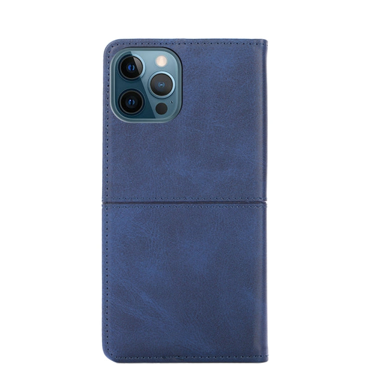 For iPhone 13 Pro Cow Texture Magnetic Horizontal Flip Leather Case with Holder & Card Slots