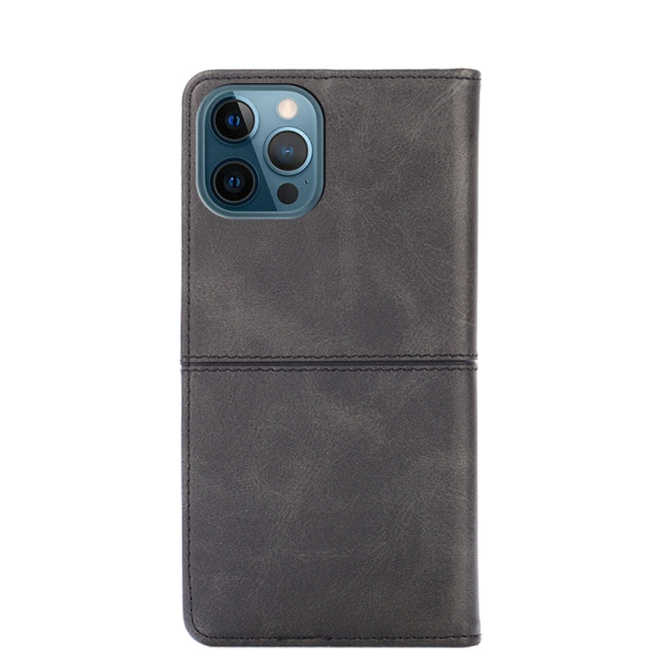 For iPhone 13 Pro Max Cow Texture Magnetic Horizontal Flip Leather Case with Holder & Card Slots