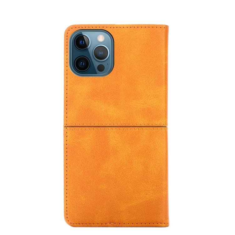 For iPhone 13 Pro Max Cow Texture Magnetic Horizontal Flip Leather Case with Holder & Card Slots