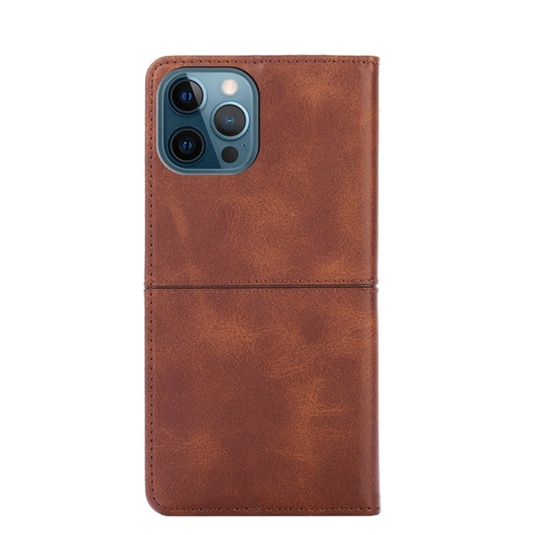 For iPhone 13 Pro Max Cow Texture Magnetic Horizontal Flip Leather Case with Holder & Card Slots