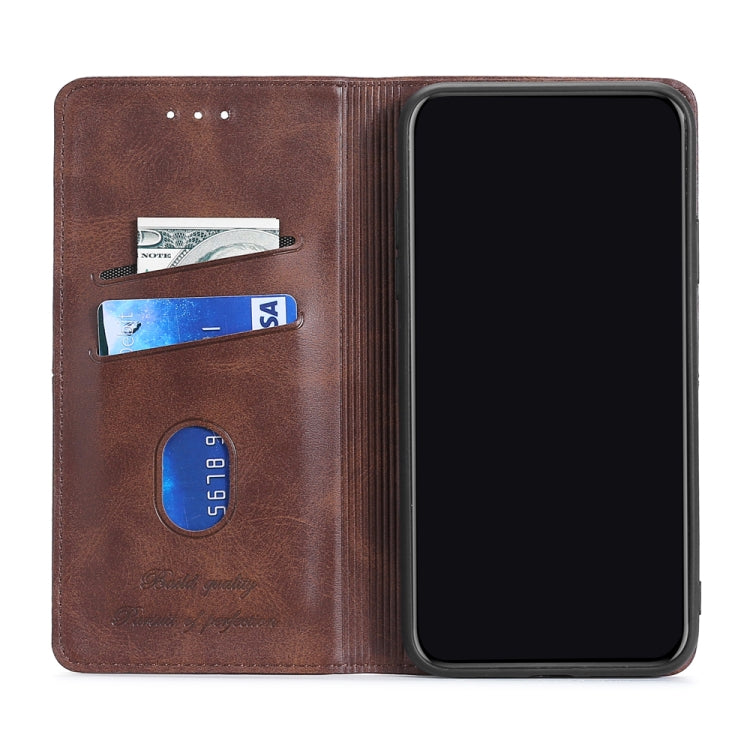 For iPhone 13 Pro Max Cow Texture Magnetic Horizontal Flip Leather Case with Holder & Card Slots
