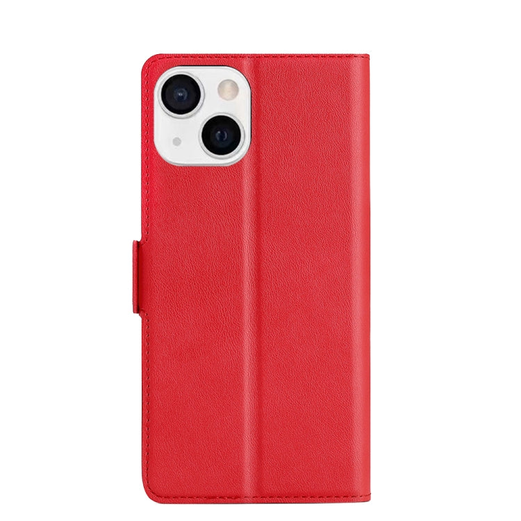 For iPhone 13 mini Ultra-thin Voltage Side Buckle PU + TPU Horizontal Flip Leather Case with Holder & Card Slot
