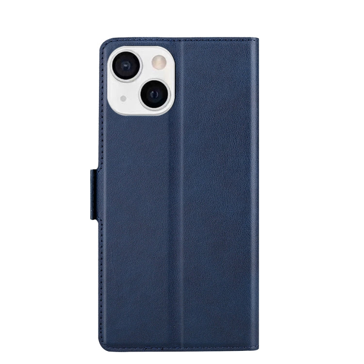 For iPhone 13 mini Ultra-thin Voltage Side Buckle PU + TPU Horizontal Flip Leather Case with Holder & Card Slot