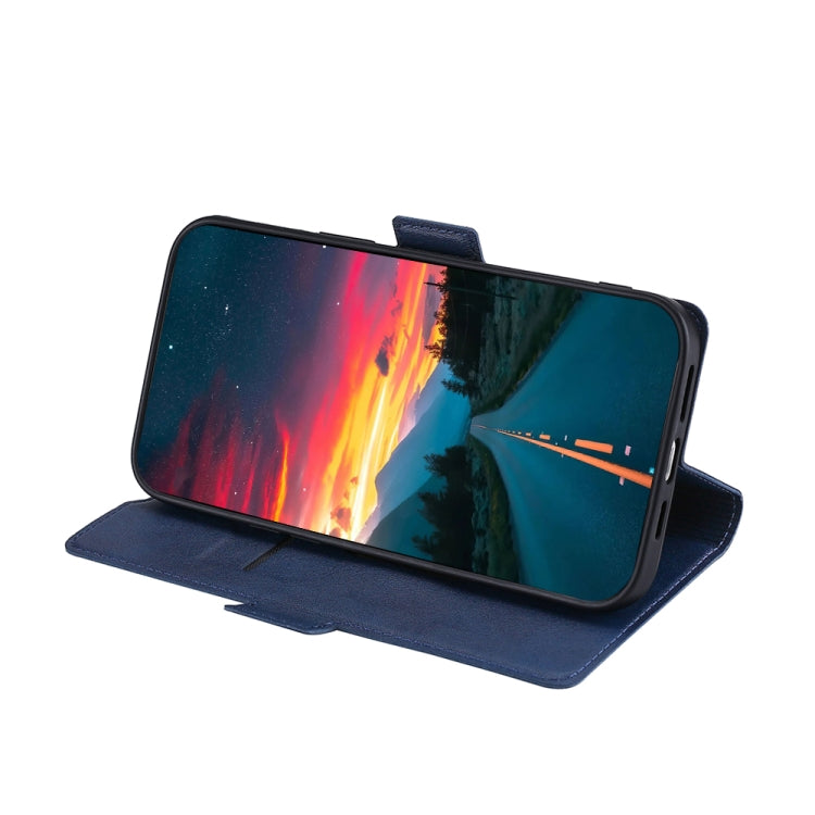 For iPhone 13 mini Ultra-thin Voltage Side Buckle PU + TPU Horizontal Flip Leather Case with Holder & Card Slot
