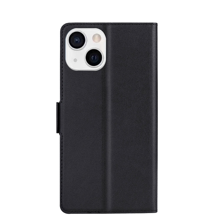 For iPhone 13 Ultra-thin Voltage Side Buckle PU + TPU Horizontal Flip Leather Case with Holder & Card Slot