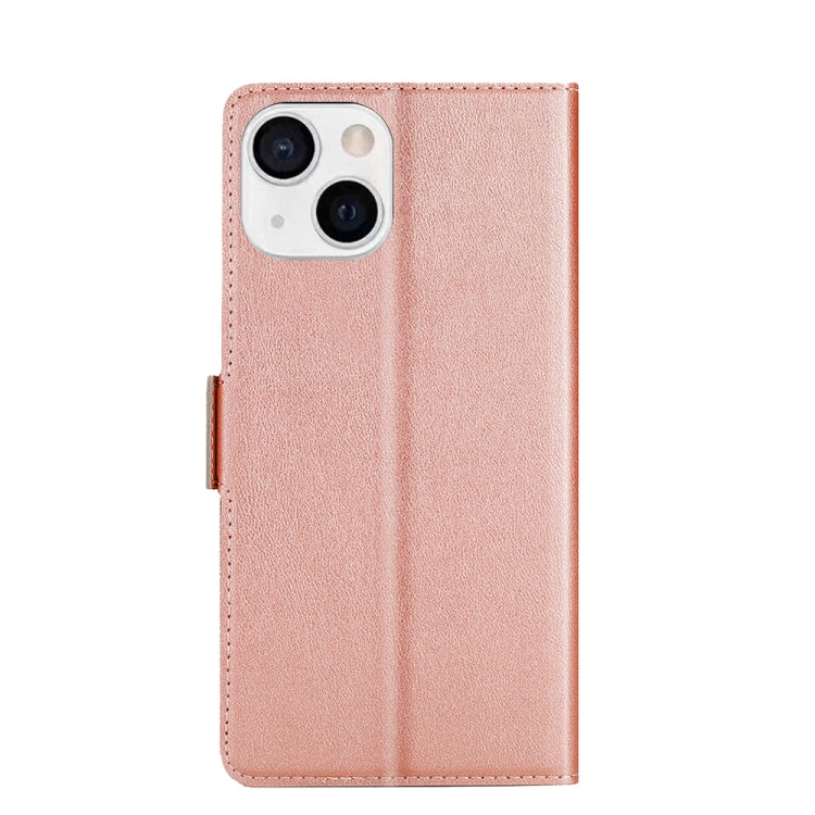 For iPhone 13 Ultra-thin Voltage Side Buckle PU + TPU Horizontal Flip Leather Case with Holder & Card Slot