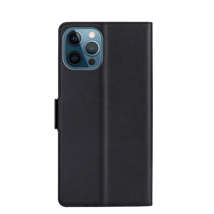For iPhone 13 Pro Max Ultra-thin Voltage Side Buckle PU + TPU Horizontal Flip Leather Case with Holder & Card Slot