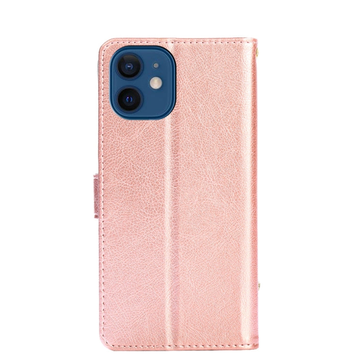For iPhone 13 mini Zipper Bag PU + TPU Horizontal Flip Leather Case with Holder & Card Slot & Wallet & Lanyard