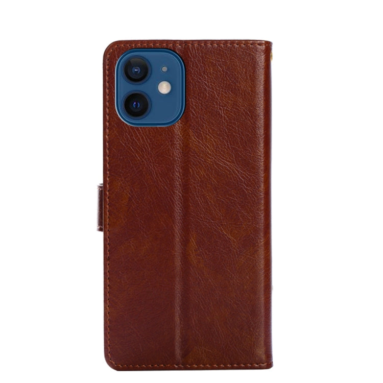 For iPhone 13 Zipper Bag PU + TPU Horizontal Flip Leather Case with Holder & Card Slot & Wallet & Lanyard