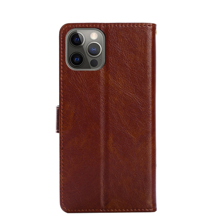For iPhone 13 Pro Max Zipper Bag PU + TPU Horizontal Flip Leather Case with Holder & Card Slot & Wallet & Lanyard