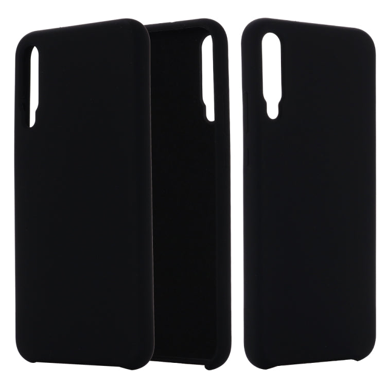 For Huawei Honor Play 3 Solid Color Liquid Silicone Dropproof Full Coverage Protective Case
