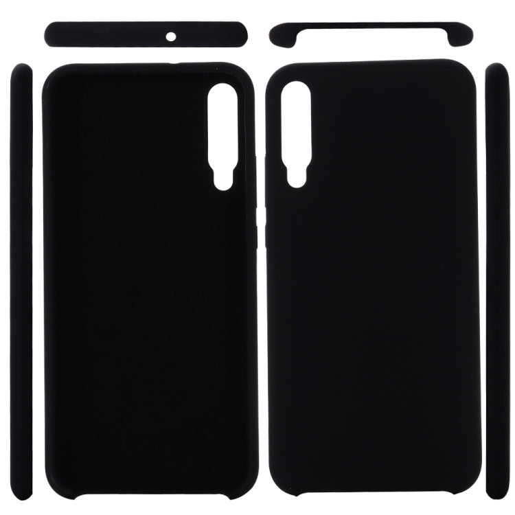 For Huawei Honor Play 3 Solid Color Liquid Silicone Dropproof Full Coverage Protective Case