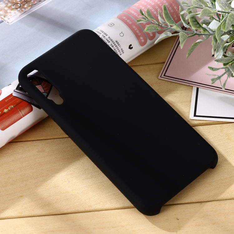 For Huawei Honor Play 3 Solid Color Liquid Silicone Dropproof Full Coverage Protective Case