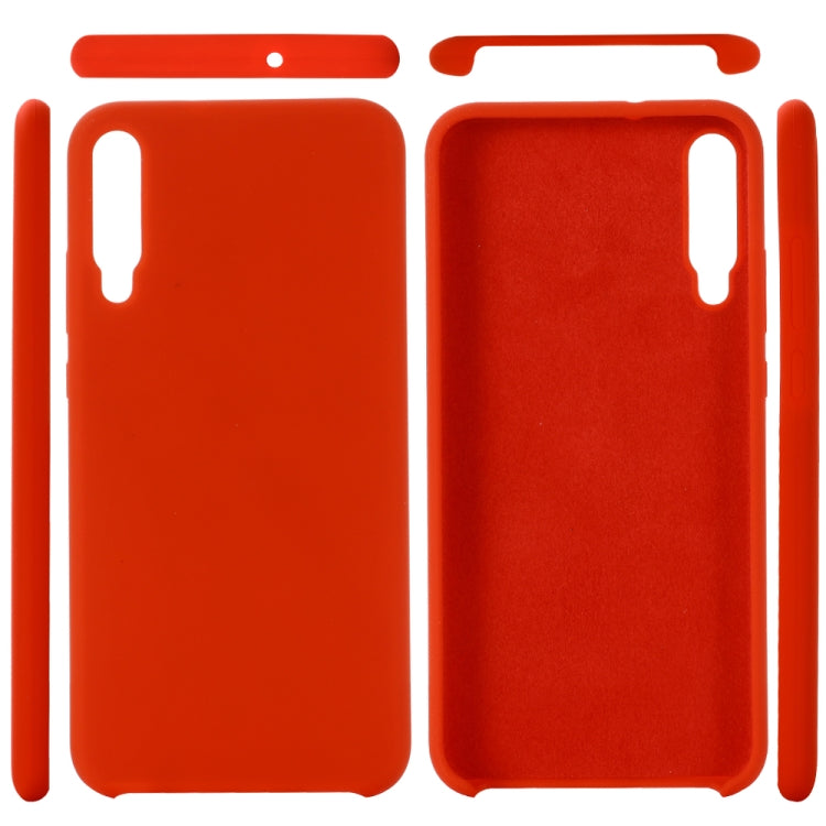 For Huawei Honor Play 3 Solid Color Liquid Silicone Dropproof Full Coverage Protective Case