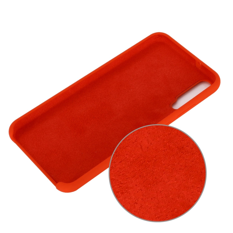 For Huawei Honor Play 3 Solid Color Liquid Silicone Dropproof Full Coverage Protective Case