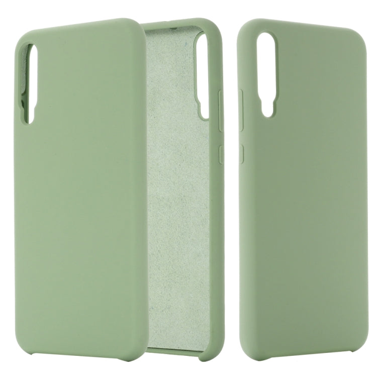 For Huawei Honor Play 3 Solid Color Liquid Silicone Dropproof Full Coverage Protective Case