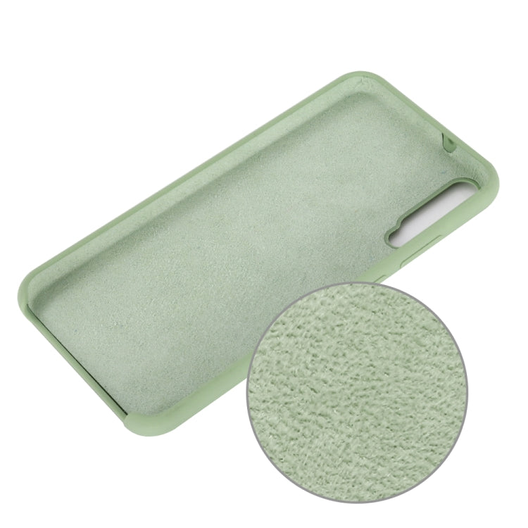 For Huawei Honor Play 3 Solid Color Liquid Silicone Dropproof Full Coverage Protective Case
