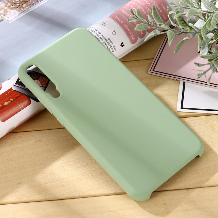 For Huawei Honor Play 3 Solid Color Liquid Silicone Dropproof Full Coverage Protective Case