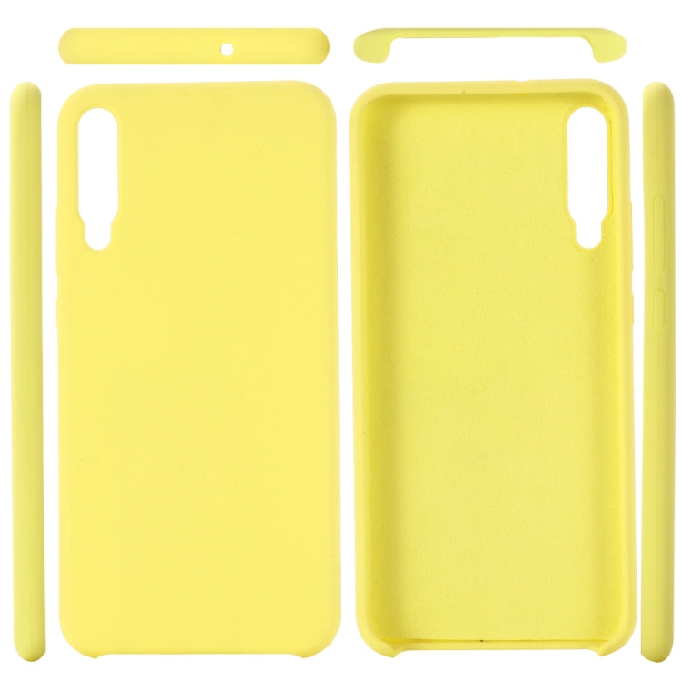 For Huawei Honor Play 3 Solid Color Liquid Silicone Dropproof Full Coverage Protective Case