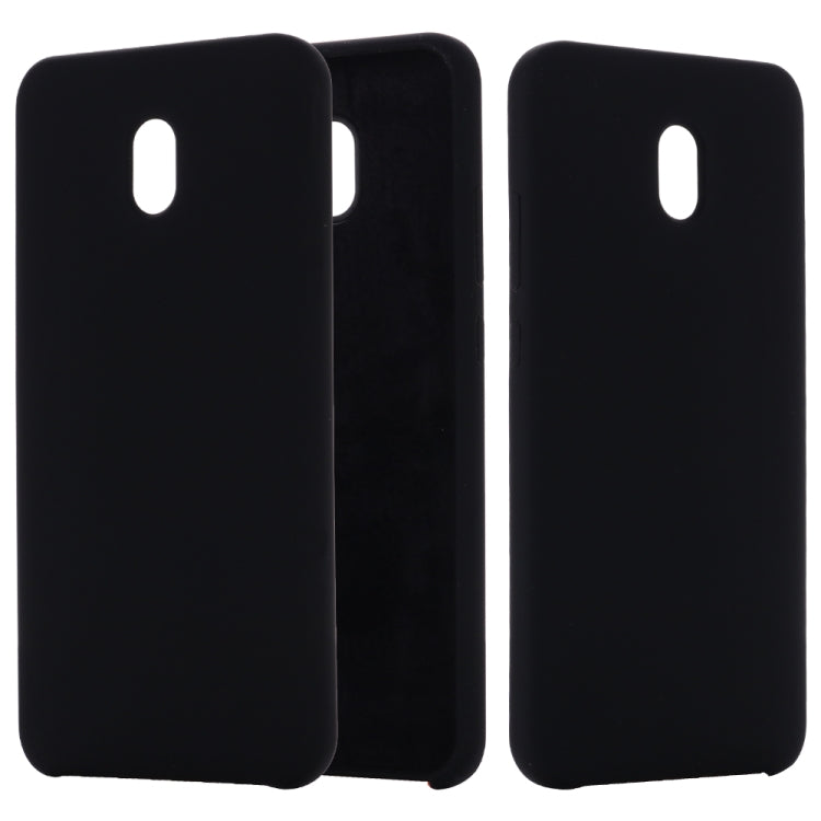 For Xiaomi Redmi 8A Solid Color Liquid Silicone Dropproof Full Coverage Protective Case