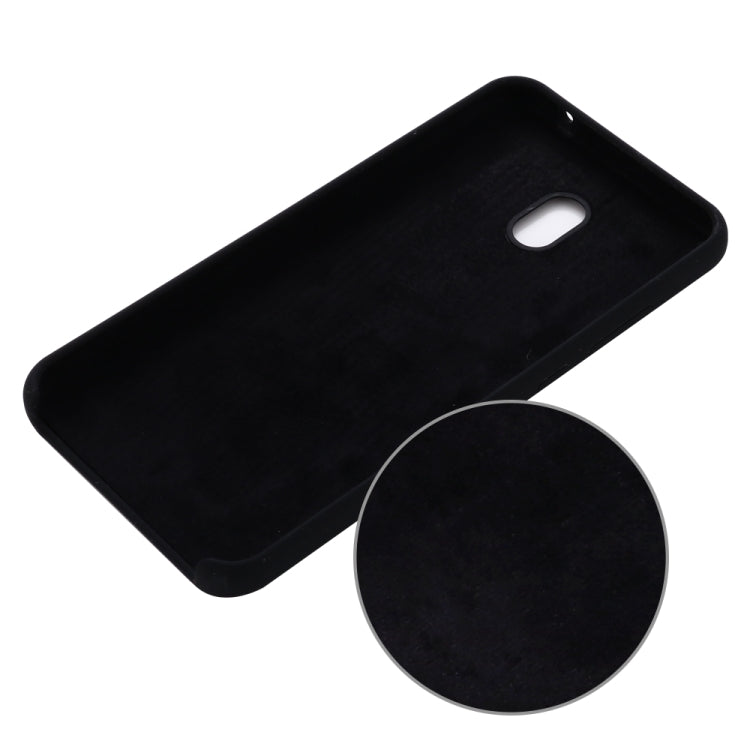 For Xiaomi Redmi 8A Solid Color Liquid Silicone Dropproof Full Coverage Protective Case