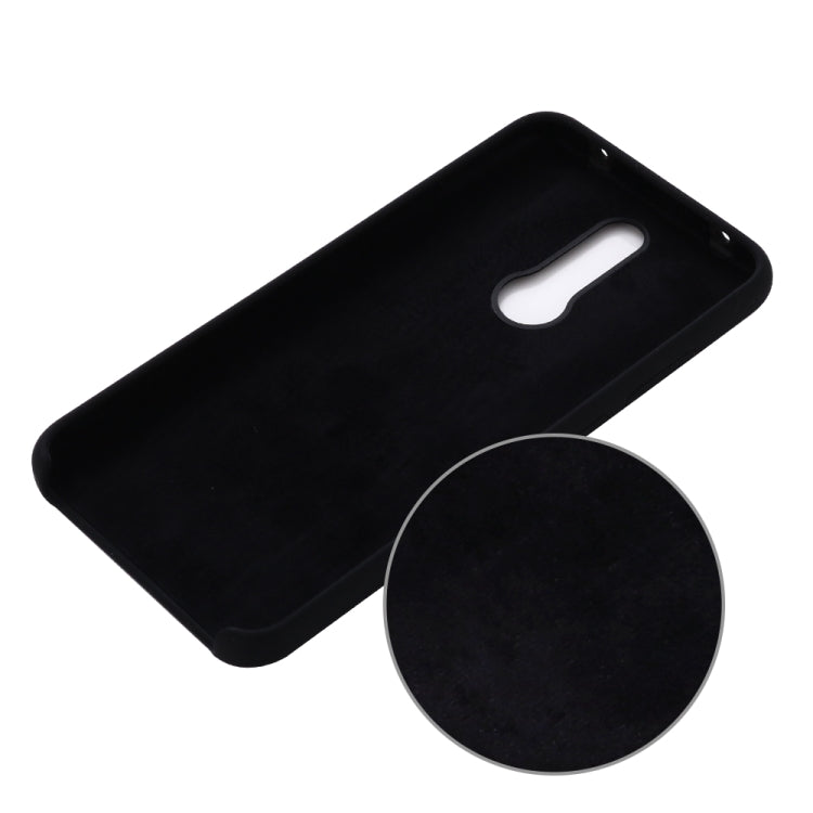 For Xiaomi Redmi 8 Solid Color Liquid Silicone Dropproof Full Coverage Protective Case